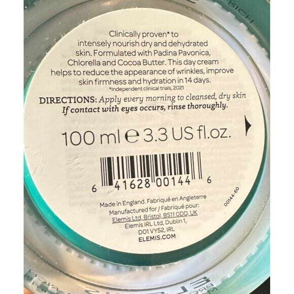 ELEMIS Pro Collagen Marine Cream Ultra Rich Intense Hydration Moisturizer 100 mL - Picture 4 of 4